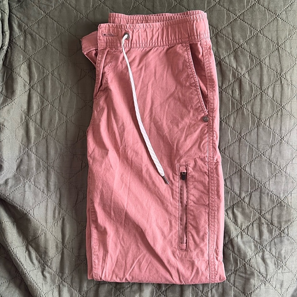 Vuori pink ripstop climbing pants